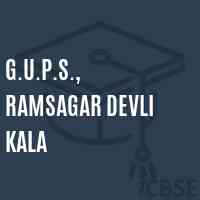 G.U.P.S., Ramsagar Devli Kala Middle School Logo