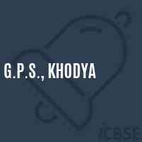 G.P.S., Khodya Primary School Logo