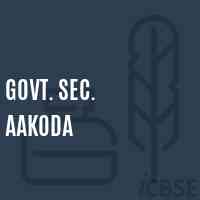 Govt. Sec. Aakoda Secondary School Logo