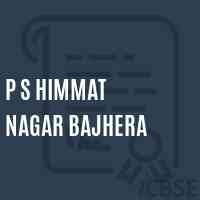 P S Himmat Nagar Bajhera Primary School Logo