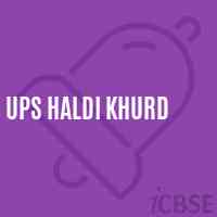 Ups Haldi Khurd Middle School Logo