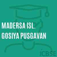 Madersa Isl. Gosiya Pusgavan Primary School Logo