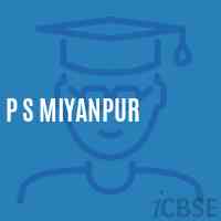 P S Miyanpur Primary School Logo