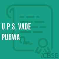 U.P.S. Vade Purwa Middle School Logo