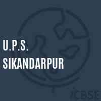 U.P.S. Sikandarpur Middle School Logo