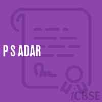 P S Adar Primary School Logo