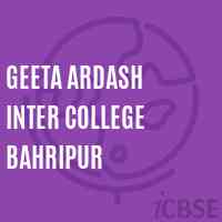 Geeta Ardash Inter College Bahripur High School Logo