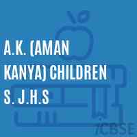 A.K. (Aman Kanya) Children S. J.H.S Middle School Logo