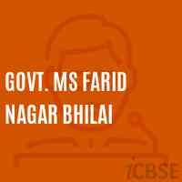 Govt. Ms Farid Nagar Bhilai Middle School Logo