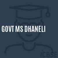 Govt Ms Dhaneli Middle School Logo