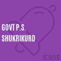 Govt P.S. Shukrikurd Primary School Logo