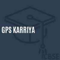 Gps Karriya Primary School Logo