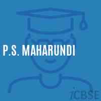 P.S. Maharundi Primary School Logo