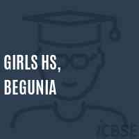 Girls Hs, Begunia School Logo