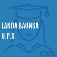 Landa Baunsa U.P.S Middle School Logo