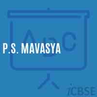 P.S. Mavasya Primary School Logo