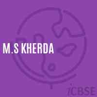 M.S Kherda Middle School Logo