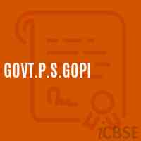 Govt.P.S.Gopi Primary School Logo