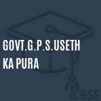 Govt.G.P.S.Useth Ka Pura Primary School Logo