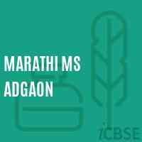 Marathi Ms Adgaon Middle School Logo