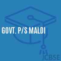 Govt. P/s Maldi Primary School Logo