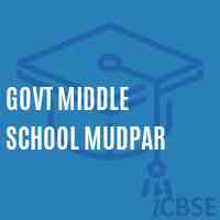 Govt Middle School Mudpar Logo