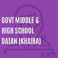 Govt Middle & High School Datan (Khaira) Logo