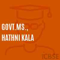 Govt.Ms., Hathni Kala Middle School Logo
