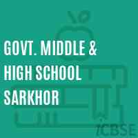 Govt. Middle & High School Sarkhor Logo