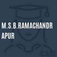 M.S.B.Ramachandrapur Secondary School Logo