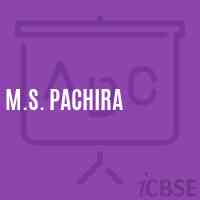 M.S. Pachira Middle School Logo