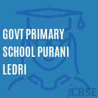 Govt Primary School Purani Ledri Logo