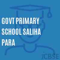 Govt Primary School Saliha Para Logo