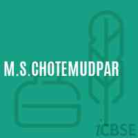 M.S.Chotemudpar Middle School Logo