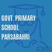 Govt. Primary School Parsabahri Logo