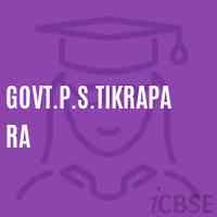Govt.P.S.Tikrapara Primary School Logo