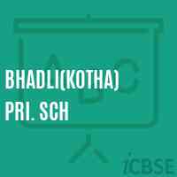 Bhadli(Kotha) Pri. Sch Middle School Logo