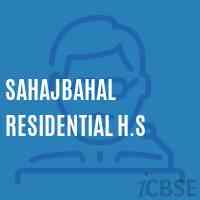 Sahajbahal Residential H.S School Logo