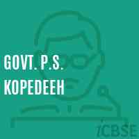 Govt. P.S. Kopedeeh Primary School Logo
