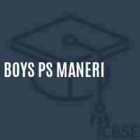Boys Ps Maneri Primary School Logo