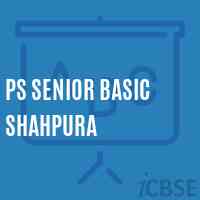Ps Senior Basic Shahpura Primary School Logo