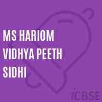 Ms Hariom Vidhya Peeth Sidhi Middle School Logo