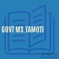Govt Ms.Tamoti Middle School Logo