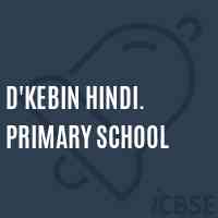 D'Kebin Hindi. Primary School Logo
