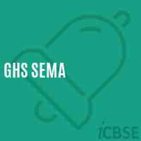 Ghs Sema High School Logo