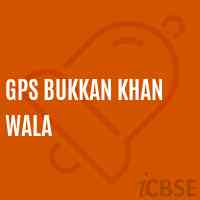 Gps Bukkan Khan Wala Primary School Logo