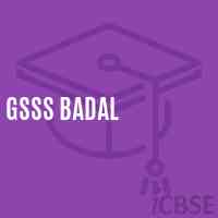 Gsss Badal High School Logo
