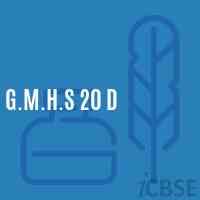 G.M.H.S 20 D Secondary School Logo