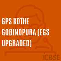Gps Kothe Gobindpura (Egs Upgraded) Primary School Logo