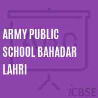 Army Public School Bahadar Lahri Logo